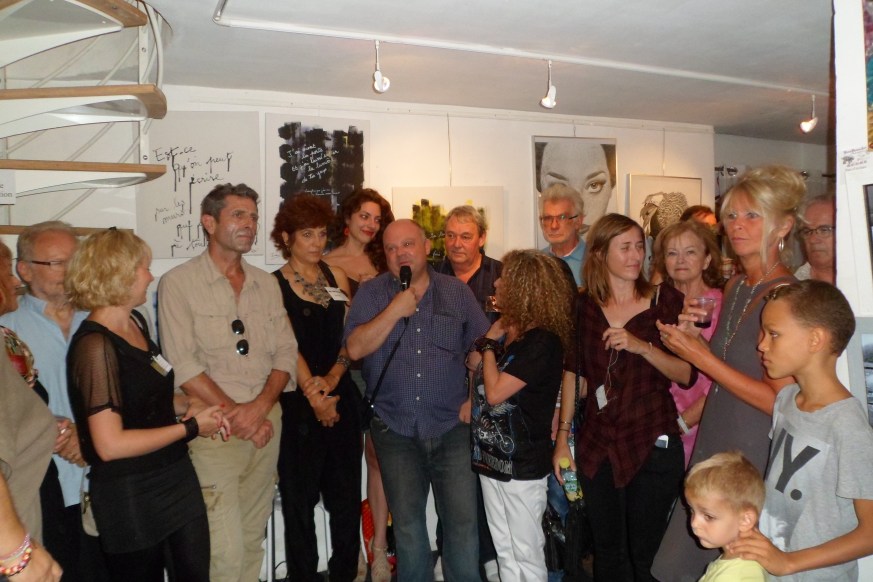 Stephane SALORD au milieu des artistes