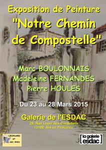 Affiche Compostelle ESDAC