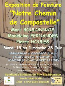Affiche Compostelle - Le Puy sainte Réparade (1)