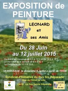 Affiche LEONARD-Le Puy sainte Réparade