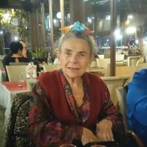 Ginette, 7 novembre 2015, chignon décoré